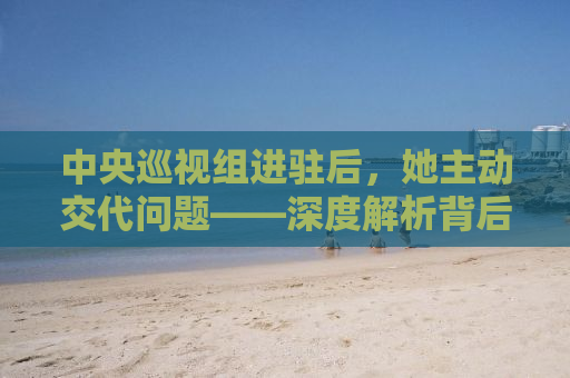 中央巡视组进驻后，她主动交代问题——深度解析背后的故事